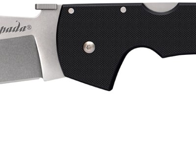 Cold Steel CS62MGC Espada  XL 7.50″ Folding Clip Point Plain AUS-10A SS Blade/9.25″ Black w/Polished Bolsters G10 Handle Includes Belt Clip