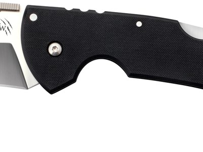 Cold Steel CS22C Tiger Claw  3.50″ Folding Hawkbill Plain Stonewashed American S35VN Blade/6″ Matte Black w/Ring G10 Handle Includes Belt Clip