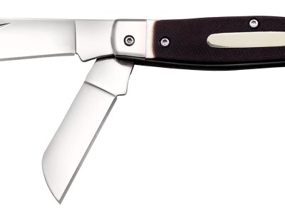 Cold Steel CSFLSTKMN Stockman  2″/2.30″/3.50″ Folding Clip/Sheepsfoot/Spey Plain 8Cr13MoV SS Blade/Rough Black w/Polished Bolsters Bone Handle