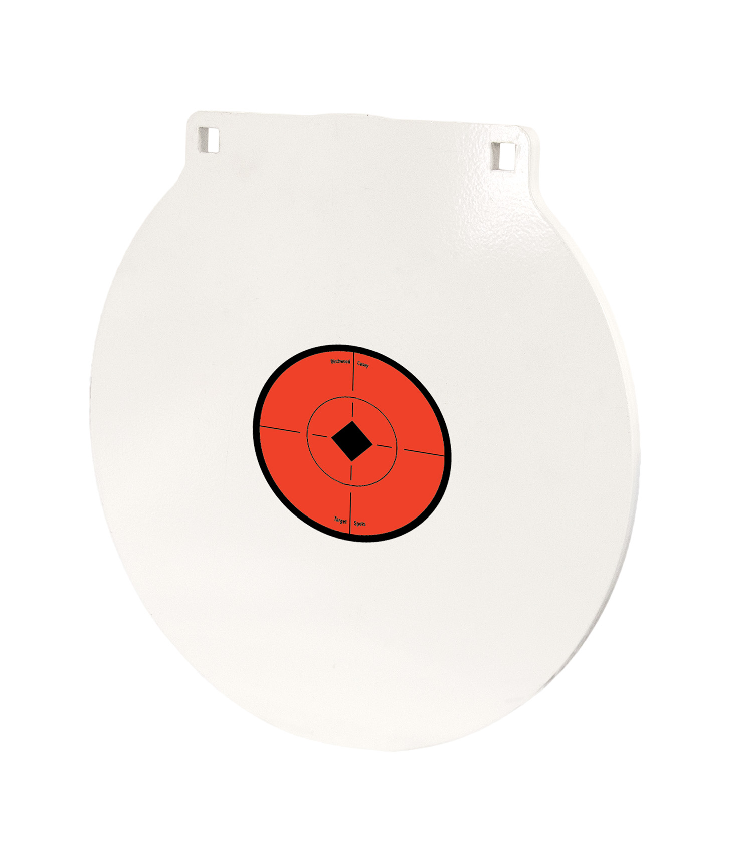 Birchwood Casey RND12 Round Steel Target Plate 12″ Centerfire Rifle/Handgun Target Black/Red/White NM500 Steel Hanging