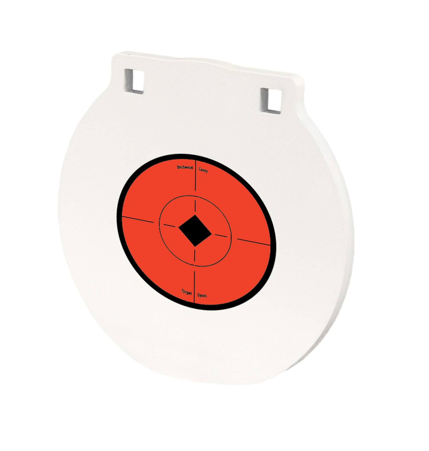 Birchwood Casey RND8 Round Steel Target Plate 8″ Centerfire Rifle/Handgun Target Black/Red/White NM500 Steel Hanging
