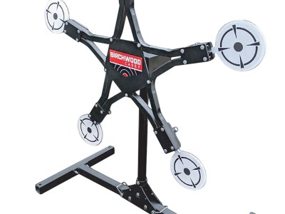 Birchwood Casey TXSPT Texas Star Plinking Target Handgun/Rifle/Shotgun Black/Gray AR500 Steel Star 0.37″ Thick Standing