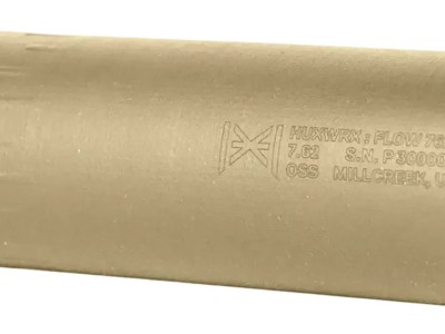 Huxwrx 2747 FLOW 762 TI  30 Cal (7.62mm), 6.70″ FDE Titanium, 5/8″-24 tpi DT Mount