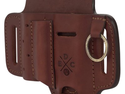 1791 Gunleather STESSFCHNA EDC Standard Easy Slide OWB Chestnut Leather Belt Slide Ambidextrous