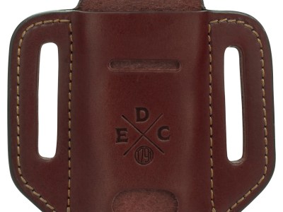 1791 Gunleather HDESSLCHNA EDC Heavy Duty Easy Slide Solo OWB Chestnut Leather Belt Slide Ambidextrous