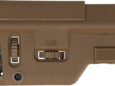 B5 Systems CPS1306 Precision  Coyote Brown Synthetic Adjustable with Cheek Riser Fits AR-Platform