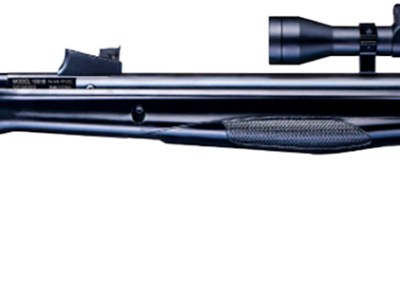 Beeman 10616GP Sportsman Combo Gas Ram 177 Pellet 1rd, Black, Fixed Synthetic Stock, Fiber Optic Sights, 4x32mm Scope