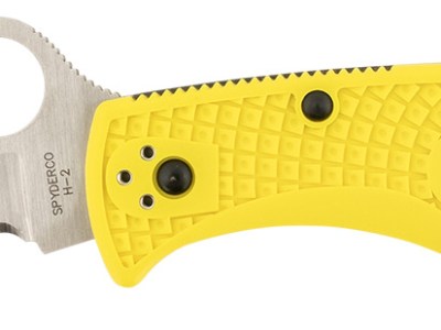 Spyderco C91SYL2 Pacific Salt 2 3.78″ Folding Serrated Stonewashed H2 Steel/Blade Yellow FRN Handle
