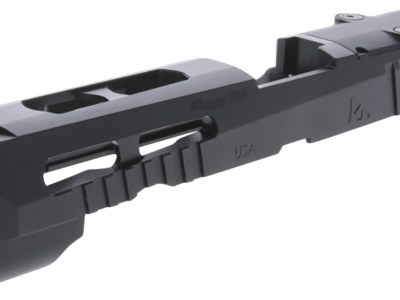 Rival Arms RARA10G306A Precision Slide A1 Black QPQ Steel, Ported, Front & Rear Serrations, RMS Optic Cut Fits Glock 43/43X