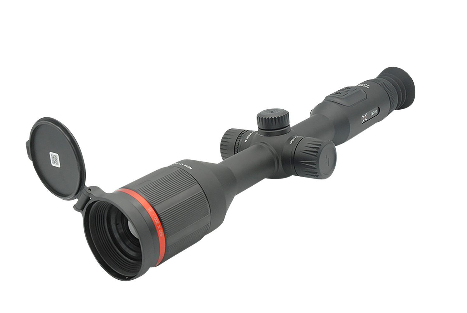 X-Vision 203203 TS200 Thermal Scope with Rings, Black, 2.3-9.2x35mm, Multi Reticle/Color 1024×768 OLED, 2,600 yds Detection Range, 400×300 Thermal Sensor, Photo/Video/PiP