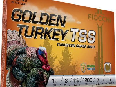 Fiocchi 123TSS7 Golden Turkey TSS 12Gauge 3″ 1 5/8oz 7Shot 5 Per Box/10 Case