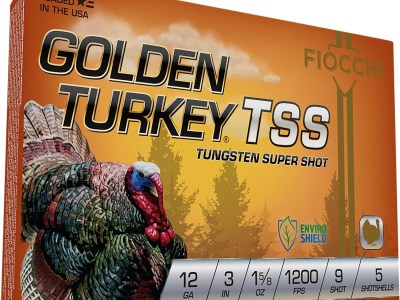 Fiocchi 123TSS9 Golden Turkey TSS 12Gauge 3″ 1 5/8oz 9Shot 5 Per Box/10 Case