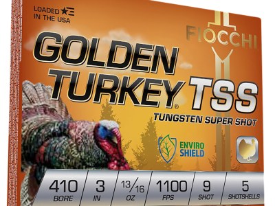 Fiocchi 410TSS9 Golden Turkey TSS 410Gauge 3″ 13/16oz 9Shot 5 Per Box/10 Case