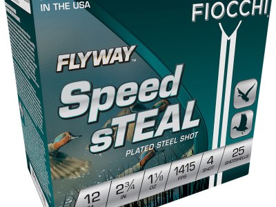 Fiocchi 12FST4 Flyway Speed Steel 12Gauge 2.75″ 1 1/8oz 4Shot 25 Per Box/10 Case