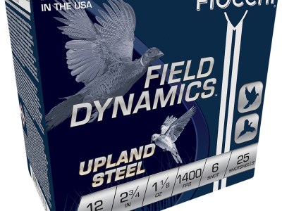 Fiocchi 12HVST6 Field Dynamics Upland Steel 12Gauge 2.75″ 1 1/8oz 6Shot 25 Per Box/10 Case