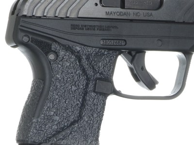 Talon Grips EV10R Adhesive Grip  Textured Black Rubber, Fits Ruger LCP/LCP II