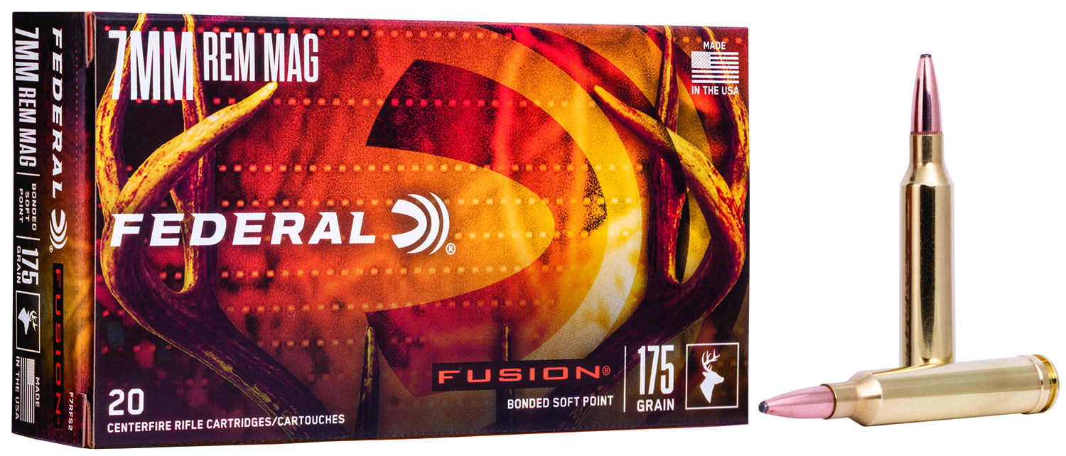 Federal F7RFS2 Fusion  7mmRem 175gr Bonded Soft Point 20 Per Box/10 Case