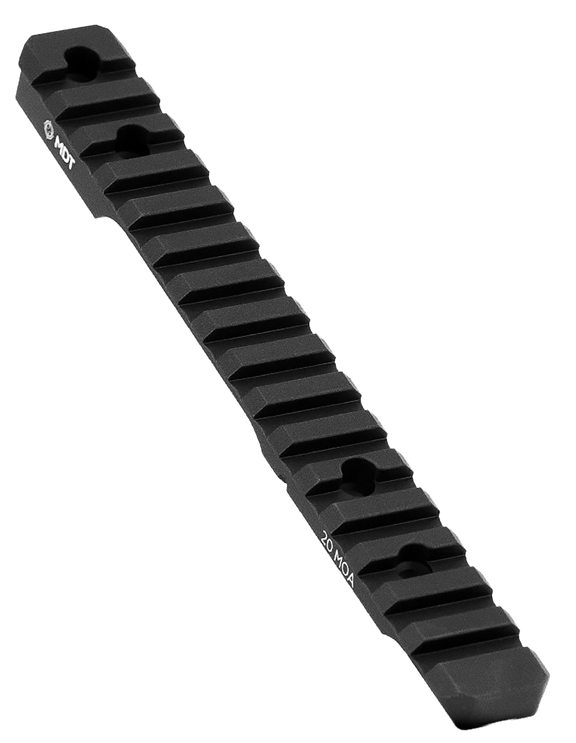 Mdt Sporting Goods Inc 102187BLK Picatinny Scope Rail  Black Anodized Aluminum 11″ Long, Fits Remington 700 SA, 20 MOA