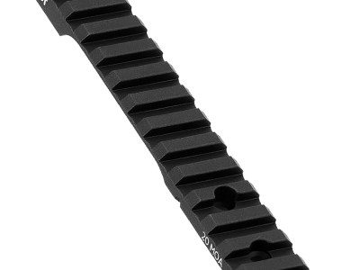 Mdt Sporting Goods Inc 102190BLK Picatinny Scope Rail  Black Anodized 11″ Long Fits Tikka T3/T3x Short Action, 20 MOA