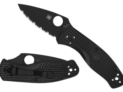 Spyderco C136PBBK Persistence Lightweight 2.75″ Folding Plain Black Oxide 8Cr13MoV SS Blade/Black Bi-Directional Texturing FRN Handle Includes Pocket Clip