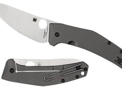 Spyderco C211TIP SpydieChef Salt 3.32″ Folding Plain LC200N Blade Satin Titanium Handle Includes Pocket Clip