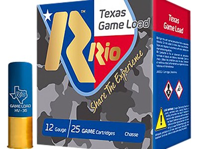 Rio Ammunition TGHV368TX Texas Game Load High Velocity 12 Gauge 2.75″ 1 1/4 oz 8 Shot 25 Per Box/ 10 Case