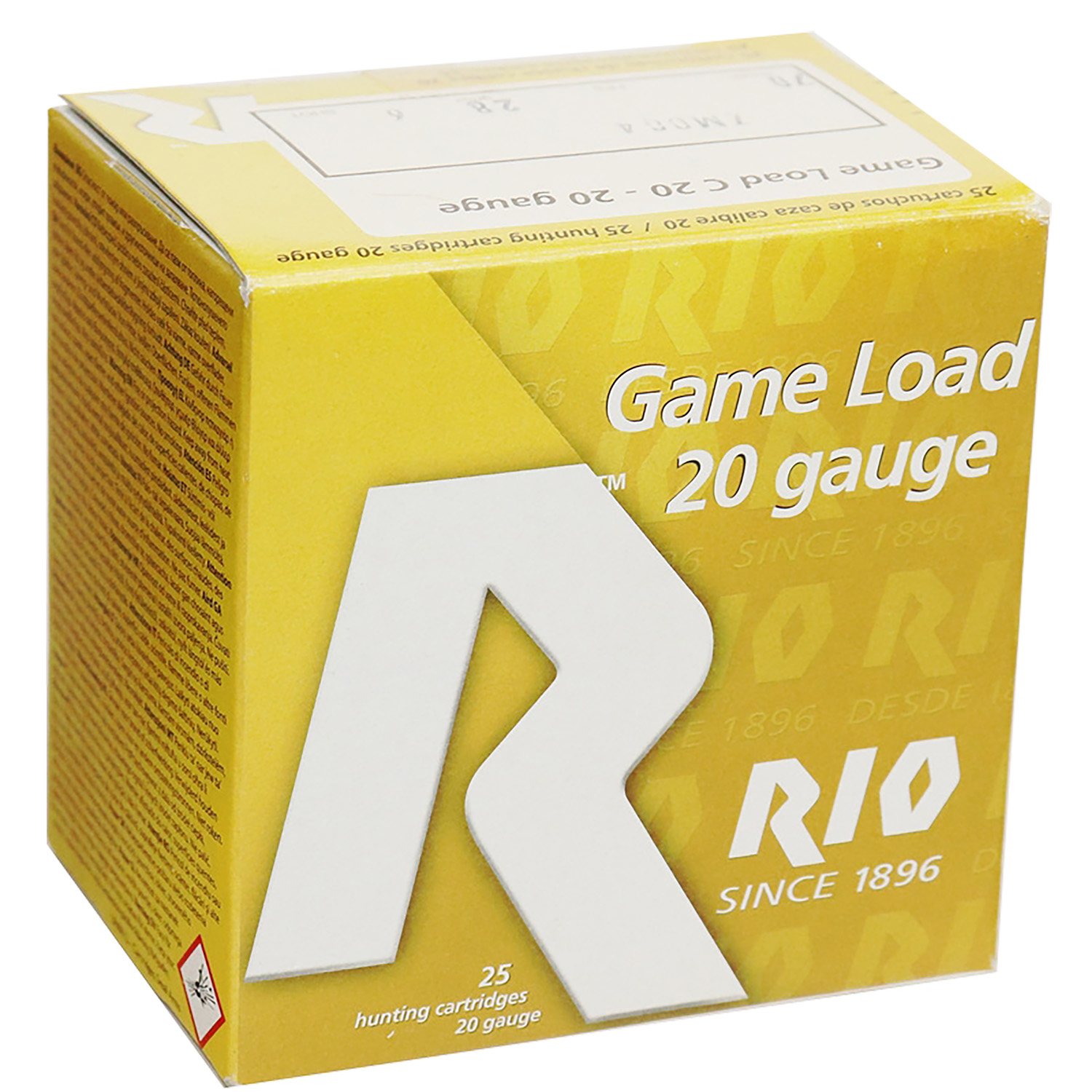 Rio Ammunition RC20MGN6 Game Load  20Gauge 3″ 1 1/4oz 6Shot 25 Per Box/10 Case