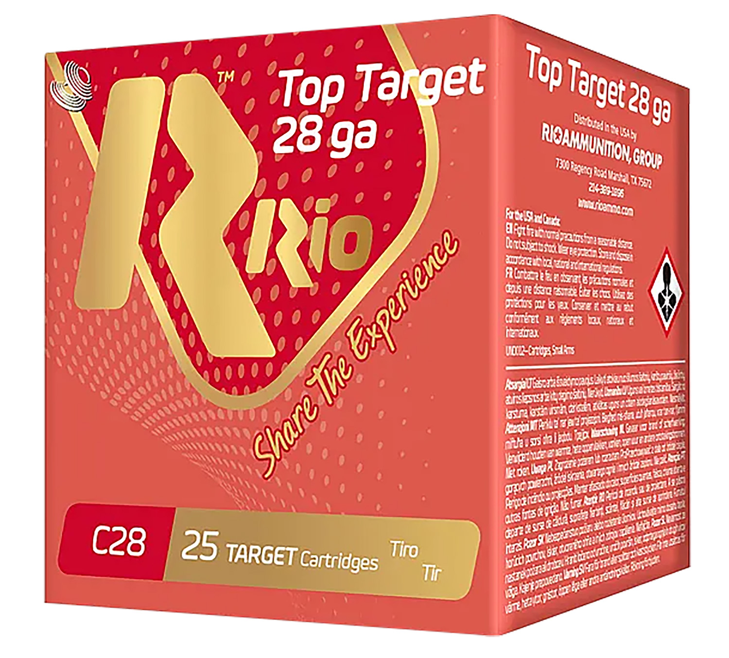 Rio Ammunition RCHV286 Game Load  28Gauge 2.75″ 1oz 6Shot 25 Per Box/10 Case