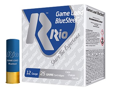 Rio Ammunition GLBS325 Game Load BlueSteel  12Gauge 2.75″ 1 1/8oz 5Shot 25 Per Box/10 Case