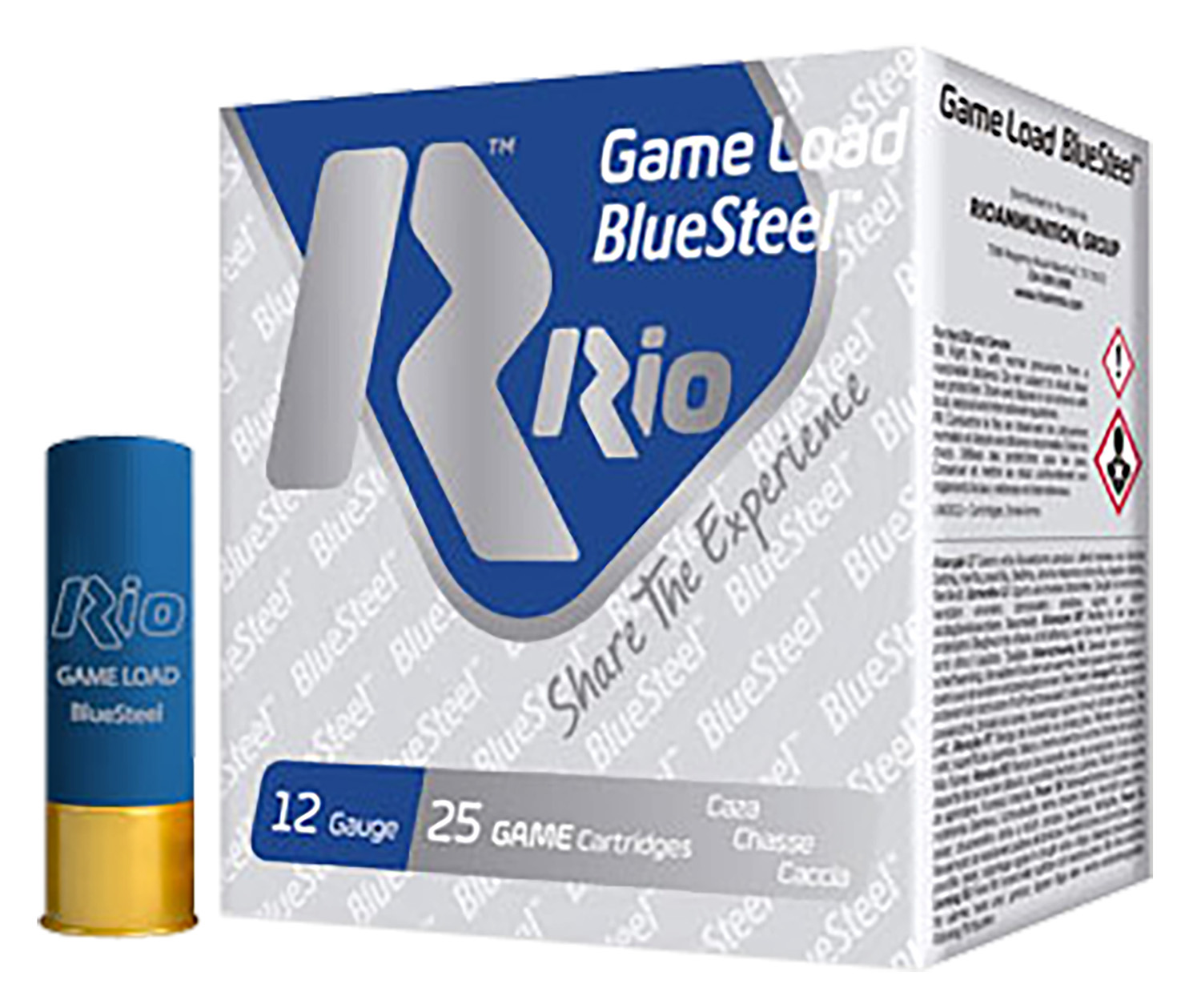 Rio Ammunition GLBS327 Game Load BlueSteel  12Gauge 2.75″ 1 1/8oz 7Shot 25 Per Box/10 Case