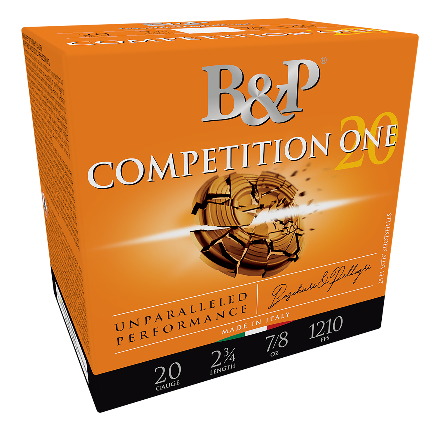 B&P 20B78CP8 Competition ONE 20Gauge 2.75″ 7/8oz 8Shot 25 Per Box/10 Case