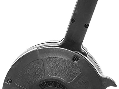 Kci Usa Inc KCIMZ027 Glock  50rd Drum 9mm Luger Black Polymer Fits Double Stack Glock