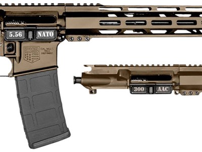 Diamondback DB1721K061 DB15 Combo 5.56x45mm NATO & 300 Blackout 16″ 30+1, FDE Carbon Rec/12″ M-LOK Handguard, Black Magpul Carbine Stock & Grip, Includes 2 Uppers