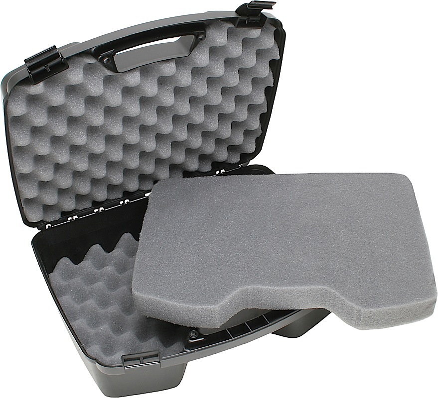 MTM Case-Gard 81140 Handgun Case  Black Polypropylene Holds 4 Handgun w/ up to 8″ Barrels & 6 Sub-Compacts w/ Magazines