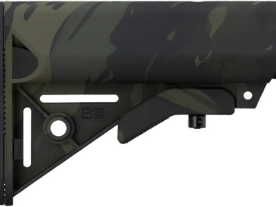 B5 Systems SOP1422 Enhanced SOPMOD Black Multi-Cam Synthetic for AR-Platform with Mil-Spec Receiver Extension (Tube Not Included)