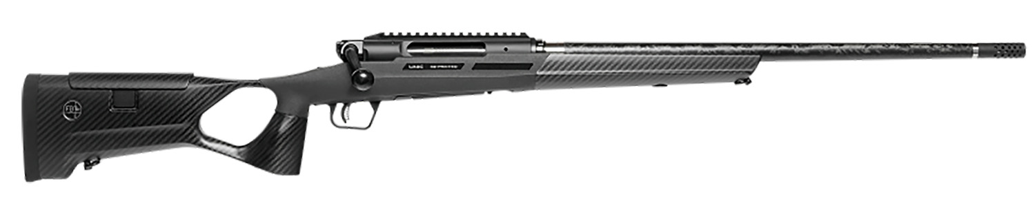 Savage Arms 58103 Impulse KLYM 6.5 Creedmoor 4+1 22″ Carbon Fiber Threaded Barrel, Black Aluminum Receiver w/Picatinny Rail, Black Custom by FBT Carbon Fiber Stock, Ambidextrous