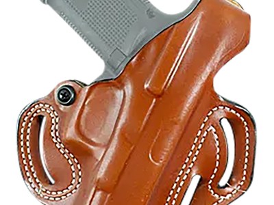 DeSantis Gunhide 001TA0XZ0 Thumb Break Scabbard OWB Tan Leather Belt Slide Fits Springfield Echelon Right Hand