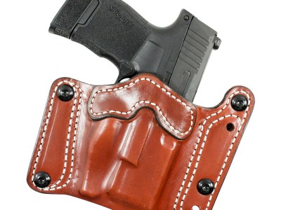 DeSantis Gunhide 194TJ8HZ0 Variable 194  OWB Tan Leather Fits Sig P320C/P250C Belt Clip Mount Ambidextrous