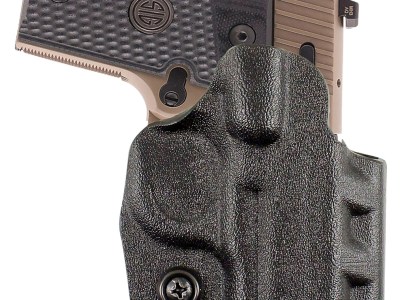 DeSantis Gunhide D94KA1RZ0 Cazzuto  OWB Black Kydex Paddle Fits S&W M&P 9 Shield EZ Right Hand