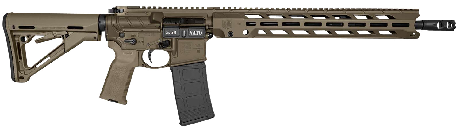 Diamondback DB1784K101 DB15  5.56x45mm NATO 30+1 16″, OD Green, 15″ M-Lok Anti-Rotation Handguard, Magpul CTR Stock & K2 Grip, Obsidian Muzzle Brake, Ambi Safety