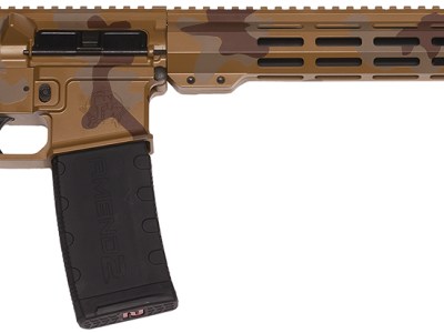 Great Lakes Firearms GL15223MSAH AR-15 Mission 223 Wylde 30+1 16″, Sahara Camo Rec/15″ M-Lok Handguard, Black Carbine Stock & A2 Grip, Muzzle Brake