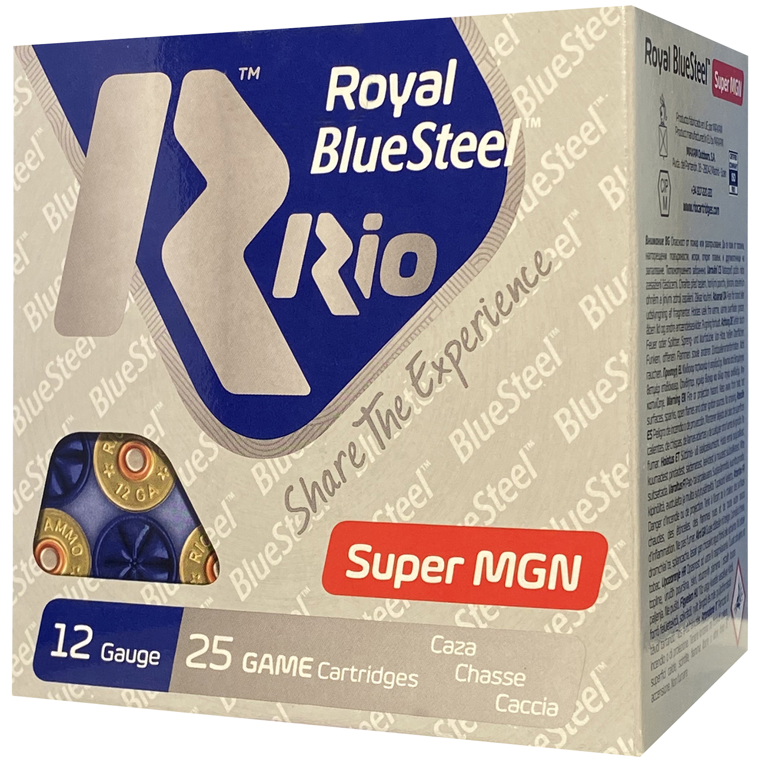 Rio Ammunition RBSM403 BlueSteel Royal 12Gauge 3″ 1 3/8oz 3Shot 25 Per Box/10 Case