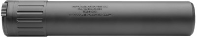 ADVANCED ARMAMENT COMPANY 65041 Silencer Titan-QD 338 Lapua Mag/8.6 Blackout Black Cerakote
