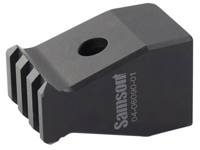 Samson 040609001 Rear Trunnion Stock Adapter  Picatinny Rail, Black Anodized Aluminum, Fits Most AK-Platform