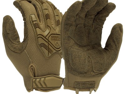 Pyramex VGTG40TM Impact Operator Heavy-Duty Brown Synthetic Leather Medium Hook & Loop