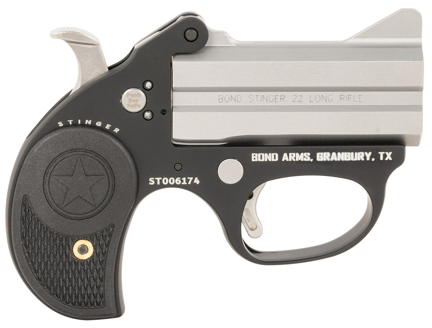 Bond Arms BASL Stinger  22 LR 2rd, 3″ Double Stainless Steel Barrel