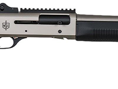 MAC 21000153 1014 Marine 12 Gauge 3″ 5+1 18.50″, Electroless Nickel Barrel/Rec, Synthetic Furniture, Fixed Pistol Grip Stock, Ghost Ring Sight, Optics Mount, 3 Chokes