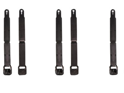 High Speed Gear 91SC12BK MOLLE Clips  Short, Black Injection Molded Fits MOLLE (12 Pack)