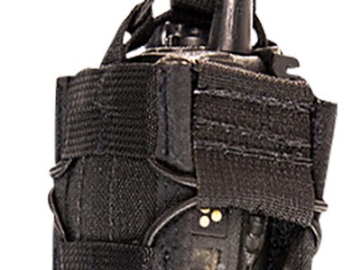 High Speed Gear 11MAC0BK TACO  Multi-Access Comm Holder, Black Nylon with Bungee Pull Tongue, Fits MOLLE
