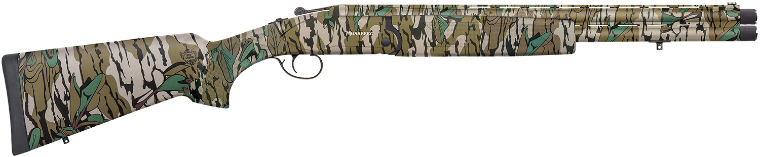 Mossberg 75485 Silver Reserve Eventide Turkey Over/Under 12 Gauge 3.5″ 2rd 20″, Mossy Oak Greenleaf, Synthetic Furniture, Fiber Optic Sight, Ext. Turkey Choke